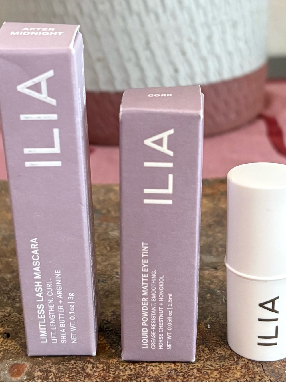 ILIA Mini Mascara, Liquid Shadow Eye Tint & Multi-Stick Trio